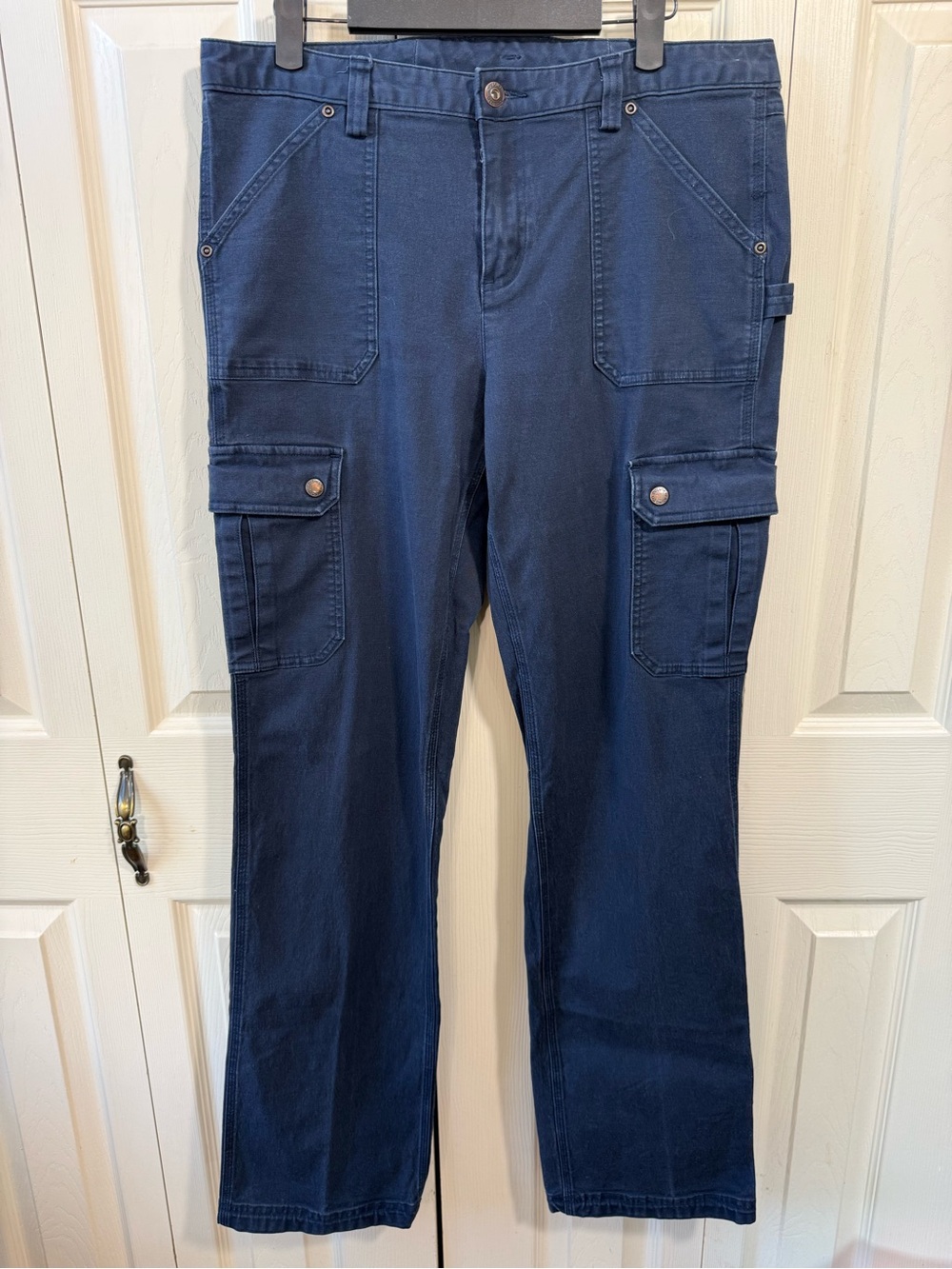 Duluth Trading Co Fire Hose Cargo Pants Navy Women’s Size 10X35